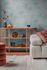 Vliestapete Dschungel Blätter Blau Rosa Glanz 79108-2 Zimmer 5