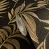 Vliestapete Dschungel Blätter Schwarz Gold Metallic 79108-6 Detail 3