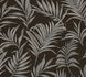Non-woven wallpaper Tropical Black Silver Metallic 79108-7 7