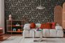 Non-woven wallpaper Tropical Black Silver Metallic 79108-7 6