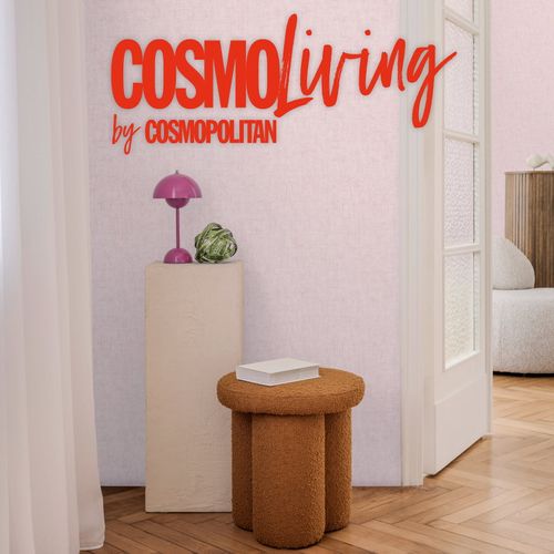 Vliestapete Uni Putzoptik Rosa Metallic 79109-4 COSMOLiving