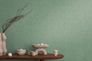 Non-woven wallpaper plain textile look green 79110-1 4