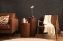 Non-woven wallpaper plain textile look black 79110-5 6