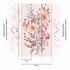 Photo wallpaper flowers watercolor pink green 79145-3 3