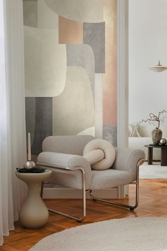 Photo wallpaper concrete look graphic beige grey 79145-4
