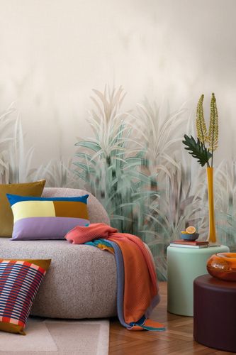 Photo wallpaper floral jungle beige green 79145-9
