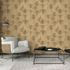 Vliestapete Blattmuster Gold Metallic 10470-30 Raum 1