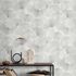Vliestapete Blattmuster Creme Silber Metallic 10470-31 Zimmer 4
