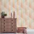 Vliestapete Abstrakt Streifen Rosa Türkis Metallic 10471-05 Raum 1