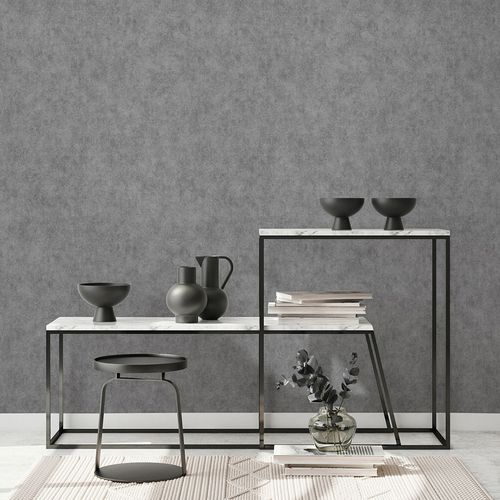 Vliestapete Einfarbig Modern Silber Metallic 10473-29 Raum