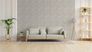 Vliestapete Floral Grau Silber Metallic 79096-4 Raum 3