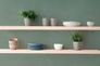 Non-woven wallpaper plain texture dark green 79097-4 4