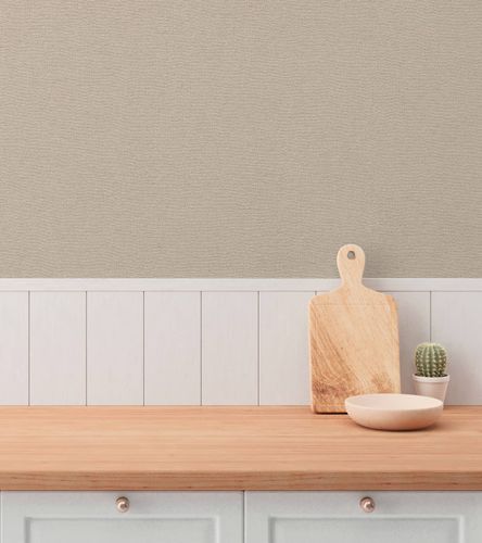 Non-woven wallpaper plain texture brown beige 79098-9