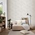 Vliestapete Blumen Grau Beige Silber Glitzer 10514-02 Zimmer 4