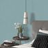 Non-woven wallpaper plain modern blue glitter 10539-08 1