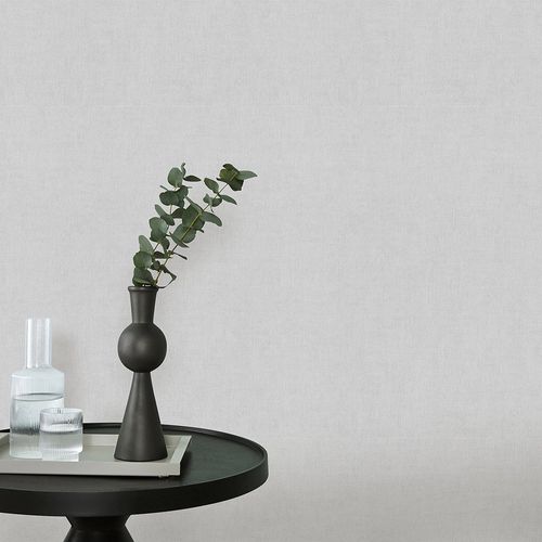 Non-woven wallpaper plain light grey glitter 10539-31