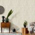 Vliestapete Holz Fliesen Creme Beige Metallic 10439-02 Raum 4