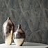 Vliestapete Holz Fliesen Anthrazit Gold Metallic 10439-47 Zimmer 1