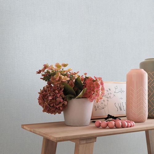 Non-woven wallpaper plain textured modern grey 10463-10