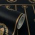Wallpaper Versace stripes black gold metallic 79131-2 4