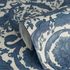 Non-woven wallpaper Versace floral cream dark blue 79135-4 4