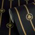 Vliestapete Versace Logo Schwarz Gold Metallic 79173-2 Detail 4