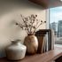 Non-woven wallpaper plain linen look beige cream 79010-2 1