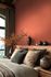 Non-woven wallpaper plain linen look red orange 79010-6 5