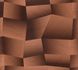 Non-woven wallpaper 3D effect brown bronze metallic 79197-1 2