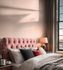 Non-woven wallpaper linen look textured solid pink 79202-2 5
