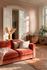 Non-woven wallpaper linen look textured solid pink 79202-2 1