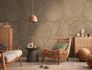 Fototapete Kreise Spirale Seile Beige Braun 79218-1 Raum 1