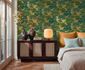 Vliestapete Dschungel Tropisch Grün Gold Metallic 79161-2 Zimmer 1