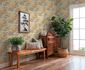 Vliestapete Dschungel Tropisch Blau Beige 79161-4 Raum 5