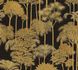 Vliestapete Palmen Dschungel Schwarz Gold Metallic 79162-3 2