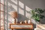 Vliestapete Uni Textiloptik Modern Grau Beige 79165-3 Raum 5
