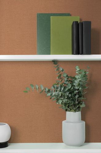 Vliestapete Uni Textiloptik Modern Braun 79165-9 Zimmer