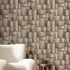 Vliestapete Kacheln Holzoptik 3D-Effekt Beige Braun 35388 Zimmer 3