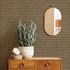 Vliestapete Rattan Holzoptik Geflecht Braun Beige 45751 Wohnzimmer 4