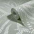 Non-woven Wallpaper Floral Linen Look Green Cream 82505 4