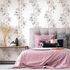 Vliestapete Blumen Aquarelloptik Weiß Grau Beige 89013 Raum 1