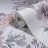 Vliestapete Blumen Aquarelloptik Weiß Grau Beige 89013 Detail 4