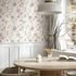 Vliestapete Floral Ranken Weiß Beige Grün 89024 Raum 1