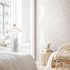Vliestapete Blätter Betonoptik Creme Grün 89029 Zimmer 3