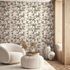 Vliestapete Floral Blumen Creme Beige Grün 89034 Raum 1