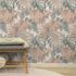 Non-woven Wallpaper Leaf Pattern Cream Brown Green 10558-11 1