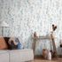 Non-woven Wallpaper Floral White Blue Gray 10561-18 4