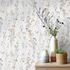 Non-woven Wallpaper Floral White Blue Beige 10561-35 1