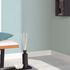 Non-woven wallpaper plain linen look light blue 10563-43 4