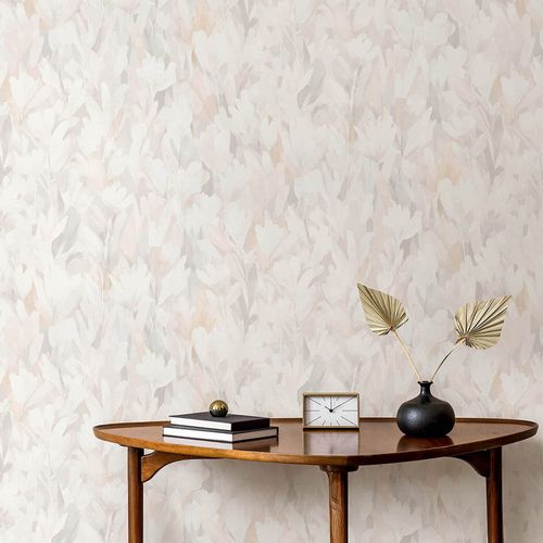 Vliestapete Abstrakt Floral Creme Beige Grau 10586-02 Zimmer